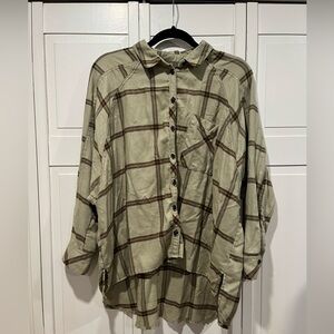 Urban outfitters oversized flannel size small EUC